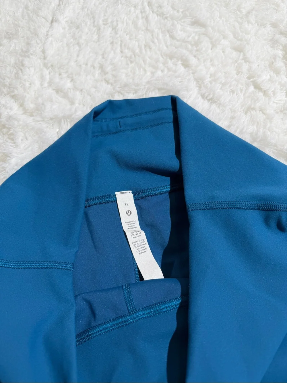 lululemon athletica Size 12 Align Teal Blue Leggings pants workout Pilates yoga
